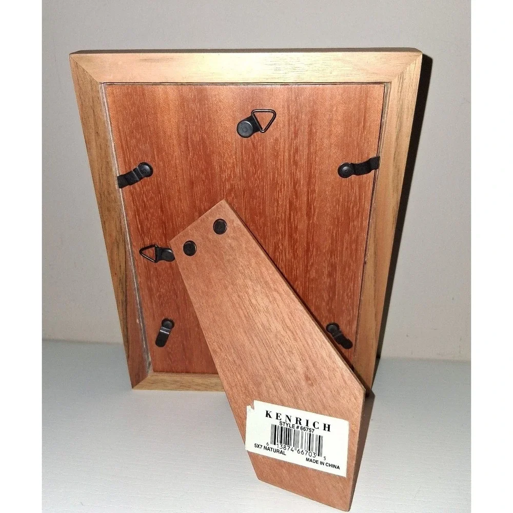 Kenrich 5x7 Natural Wood Picture Frame Style 66757 Tabletop Wall